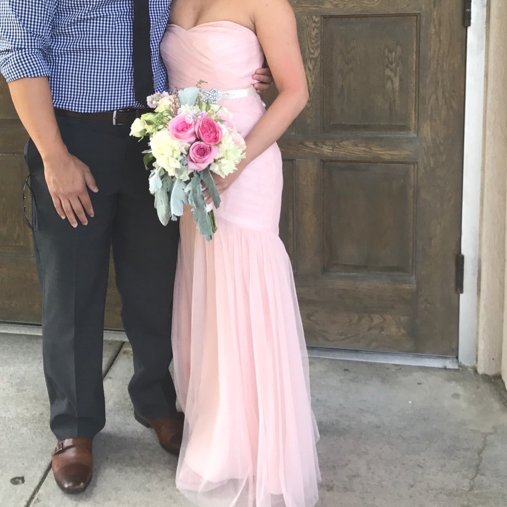 Vera Wang blush dress